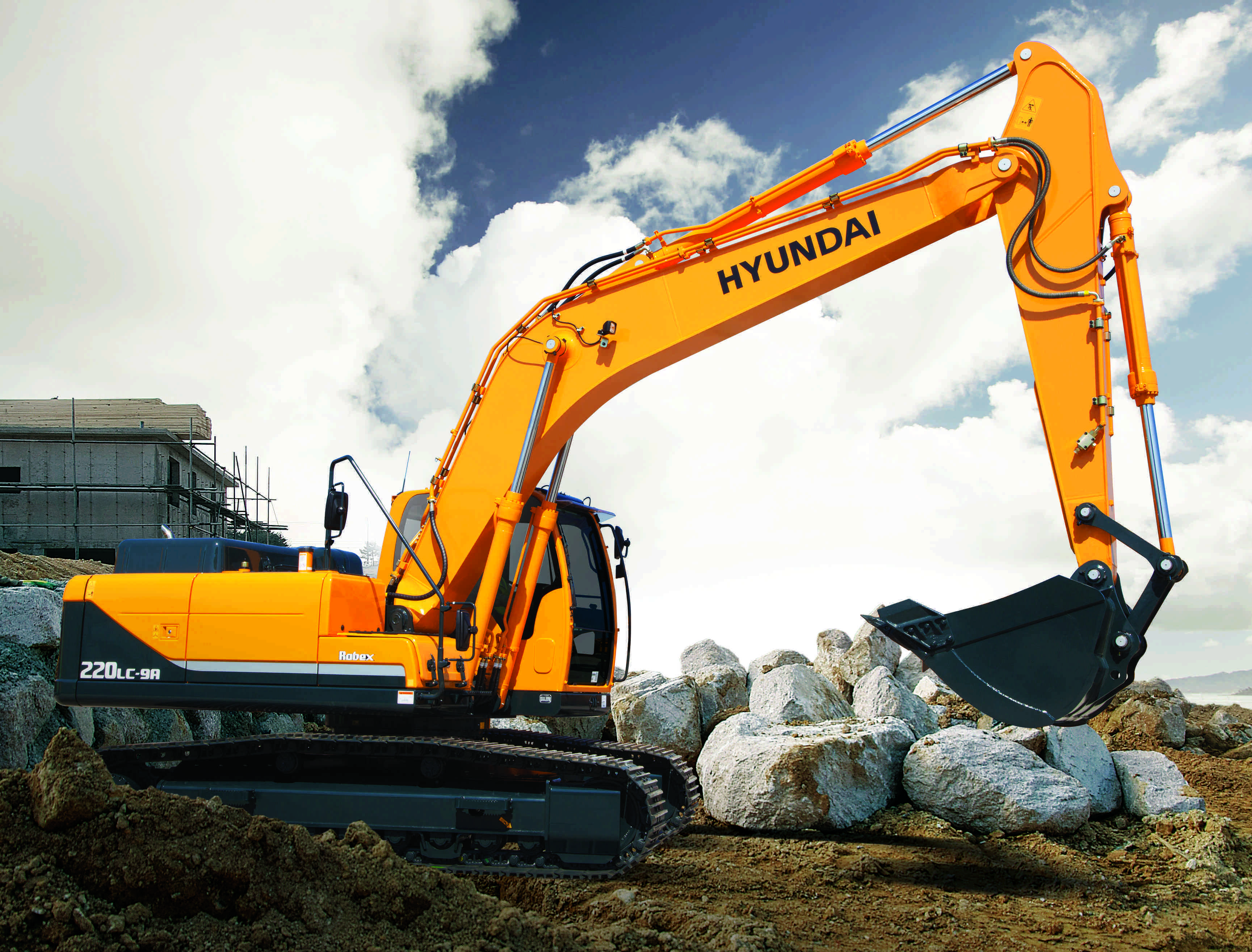 Hyundai R220LC-9A crawler excavator