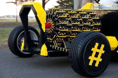 Air-powered Lego car