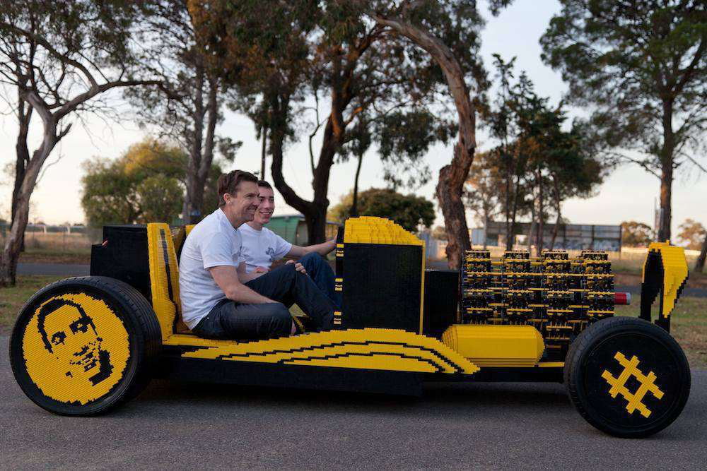 Air-powered Lego car