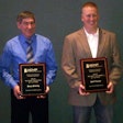 Brierly, left, and Presser, right, were awarded AEMP’s 2013 National Technicians of the Year.