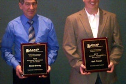 Brierly, left, and Presser, right, were awarded AEMP’s 2013 National Technicians of the Year.