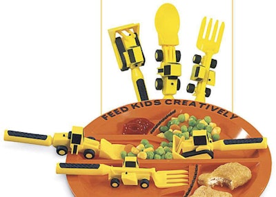 Constructive Eating Utensils and Plate set