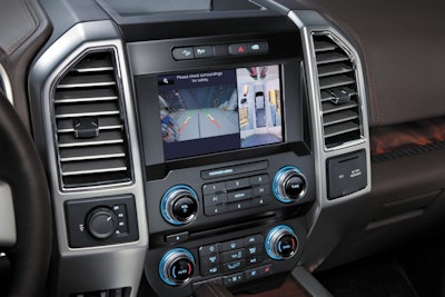 The 2015 F-150 features a new 8-inch touchscreen infotainment system.