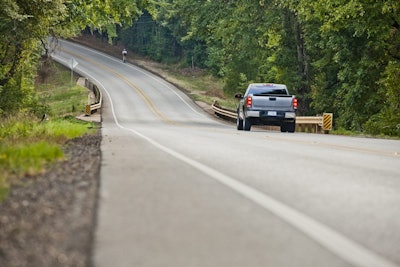 Better Roads safety guardrail shot