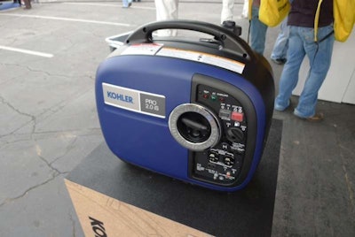 The smallest of Kohler’s new portable generators, the Pro2.0iS can be easily carried by one worker.