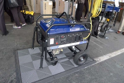 Kohler’s larger portable generators can be configured with a number of different and interchangeable frame and transport options, including a lift kit, handles and an extension cord hook.
