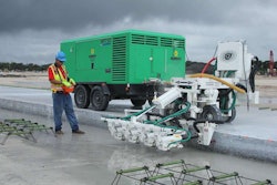 Minnich remote controlled concrete dowel drilling machine