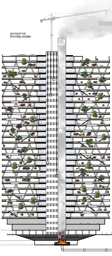 The Vertical Cemetery cross section