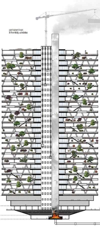 The Vertical Cemetery cross section