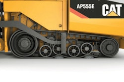 The Caterpillar Mobil-Trac undercarriage delivers traction on heavily tacked surfaces, and the large ground-contact area minimizes the base disturbance on soft materials.