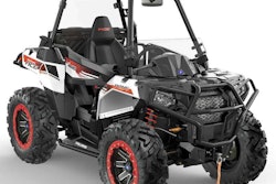 Fully accessorized Sportsman ACE with winch and tire/wheel upgrade. (Click image to view larger.)