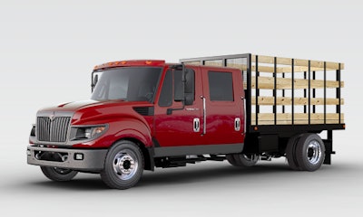 The author’s self-configured International TerraStar, with room for his kids in back and goats in the crew cab.