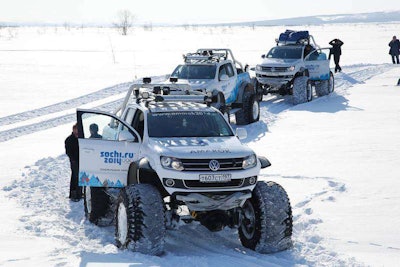 Volkswagen Polar Expedition Amarok pickup truck 2014 Winter Olympics Sochi
