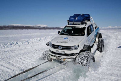 Volkswagen Polar Expedition Amarok pickup truck 2014 Winter Olympics Sochi