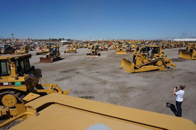 The massive Ritchie Bros. Orlando auction lot.