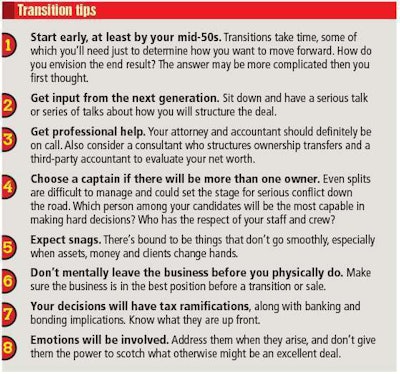 Transition tips sidebar