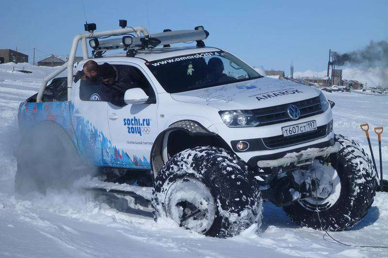 Volkswagen Polar Expedition Amarok pickup truck 2014 Winter Olympics Sochi