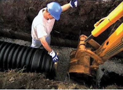 Correct backfill placement is critical for long-lived installation of easy-to-handle HDPE pipe.