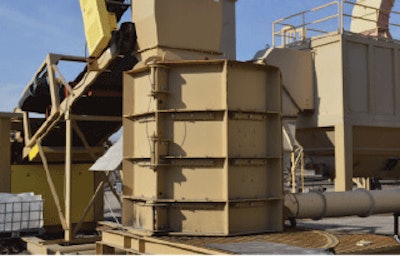 Ideker located and bought this shingle grinder to grind the material to 1/10-inch minus. The company is working to increase its production.