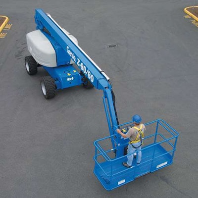 The connector is available on the Genie S-80 and Z-80 boom lifts. (Pictured: Z-80/60)