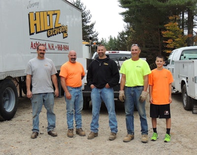 Hiltz with his crew. He took a half dozen key people to ConExpo this year as a reward for all their hard work.