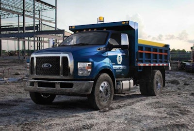 Ford F-750 dump