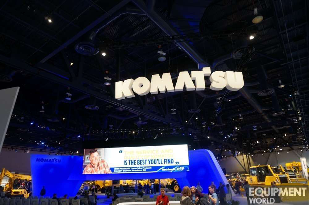 Komatsu booth ConExpo 2014