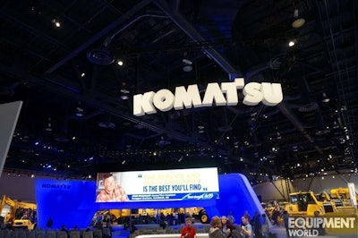 Komatsu booth ConExpo 2014