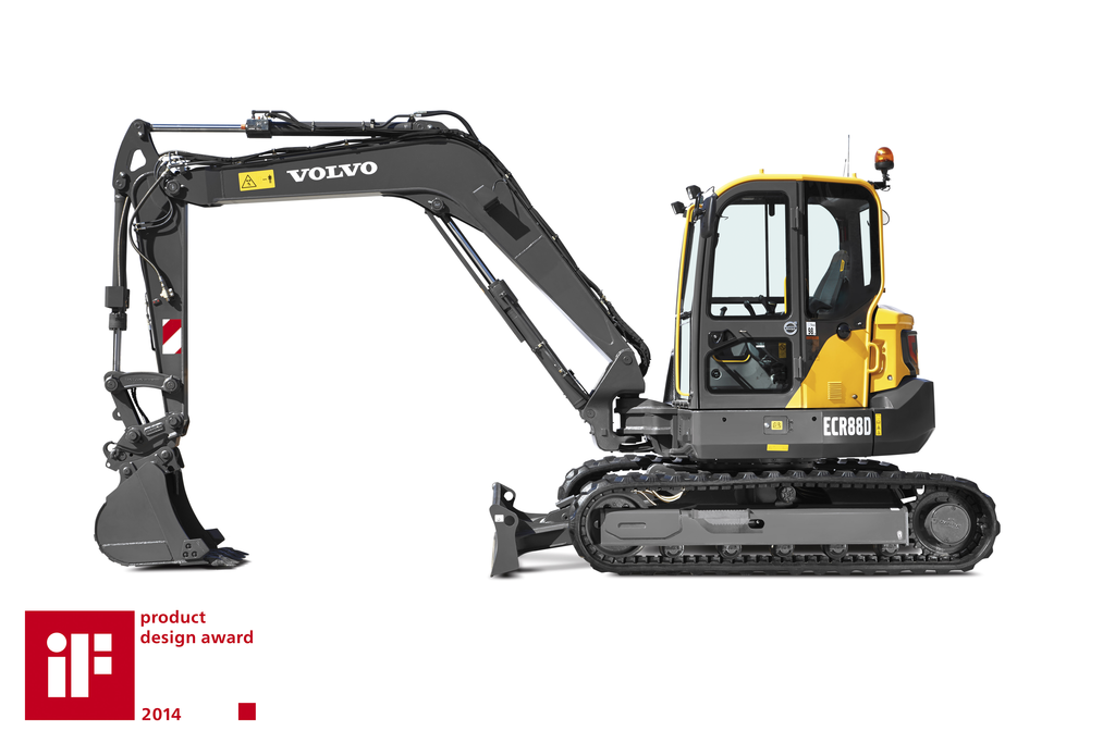 Volvo CE ECR88D compact excavator iF design award