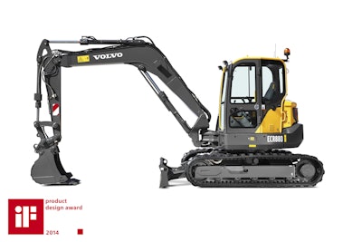 Volvo CE ECR88D compact excavator iF design award