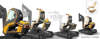 Volvo @ CONEXPO - GaiaX compact excavator concepts