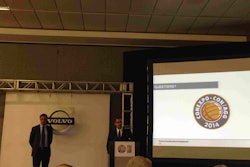 Volvo President Martin Weissburg discusses recent results and transactions at a press conference on March 5 in Las Vegas.