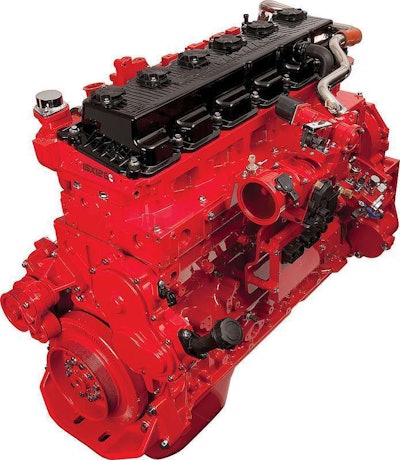 Cummins Westport ISX12G natural gas engine.