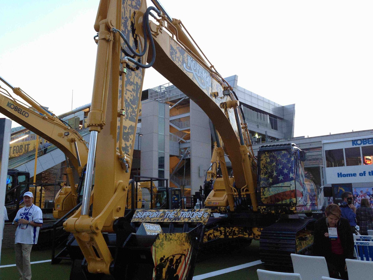 Kobelco's new excavators, demolition machines in North