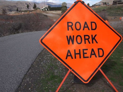 Road Work sign