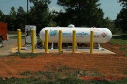 Many propane suppliers are now setting up autogas refueling stations at construction and landscaping companies for free to encourage vehicle conversions.