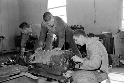 Auto shop in the good old days at Cape Girardeau Central High School in Missouri. Credit: Ken Steinhoff