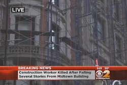 Construction worker fall NYC