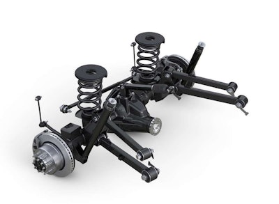 A five-link coil rear suspension is exclusive to the Power Wagon.
