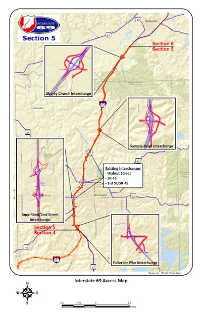 Interstate 65 Access Map