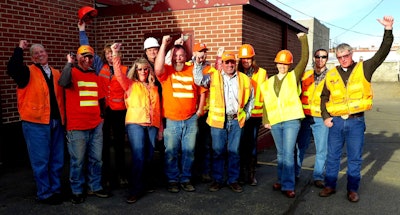 Kittitas County Public Works employees wear orange to promote National Work Zone Awareness Week. (Photo courtesy of Kittitas County Public Works)