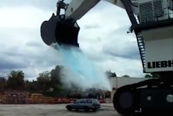 Liebherr excavator car wash