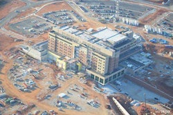 An arial view of construction at Mercy Hospital in Joplin. The $335 million hospital is scheduled to open in 2015 and replaces St. John’s Hospital which was destroyed by an EF-5 tornado in 2011.