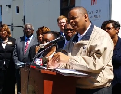 Transportation Sec. Anthony Foxx speaks in Birmingham