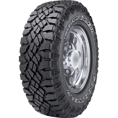 Rugged design and build of the Goodyear Wrangler DuraTrac makes it an ideal tire for hard working trucks.
