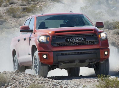 2015 Toyota Tundra with TRD Pro suspension