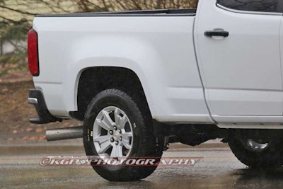 2016 Chevrolet Colorado Duramax diesel spy shot