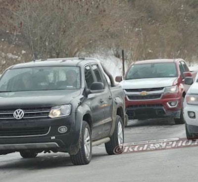 2016 Duramax Diesel Chevrolet Colorado GMC Canyon Volkswagen Amarok spy shots