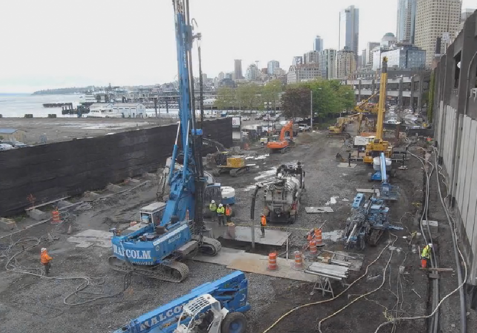 Big Bertha pit construction cam