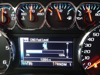 CNG fuel level